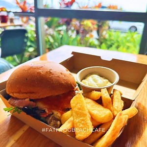 Craving a delightful takeaway dinner? Available TOMORROW and Saturday night, 4pm-7pm! 📆✨ Don't forget our latest addition to our takeaway menu: the delectable Seafood Basket 'n Chips! 🌊🍤 And guess what? We've got the kiddos covered too! 📞 Dial 0417 979 960 📱 to place your order, or simply swing by for a quick visit. Experience the bliss of a seaside feast or savour it in the comfort of your own home! | Fat Frog Beach Cafe