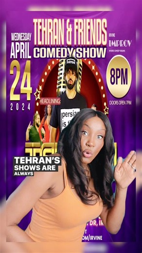 2K views · 35 reactions | These flyer vids are getting outta hand. 臘‍♀️ Irvine Improv. Pull up on me, OC! Tehran Von Ghasri Irvine Improv | Tanjareen Thomas | Facebook