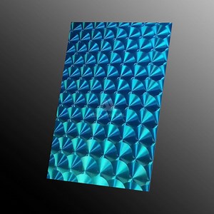 [Hot Item] No. 8 Blue Color Stainless Steel Sheet CD Circle Laser Plate for Architectural Design