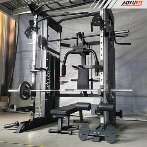 [Hot Item] Home Gym Multifunction Maquina Bearings Smith Life Fitness Cable Machine Equipment Functional with Trainer Heavy Duty Power Cage