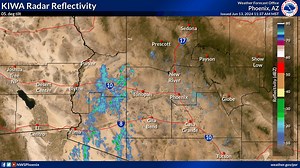 6.4K views · 81 reactions | 1140 am: Moisture surging north thru western AZ, however, this layer is in the upper atmosphere & most of these echoes are not reaching the ground (i.e. virga). That said, there has been a couple lightning strikes & showers, so be prepared for an isolated shower/storm if traveling I-10 or I-8 in western AZ this afternoon. | US National Weather Service Phoenix Arizona | Facebook