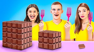 136K views · 1.5K reactions | Desafío de platos grandes, medianos y pequeños | || ideas y trucos con comida por 123 go! Gold | 123 GO Challenge Spanish | Facebook