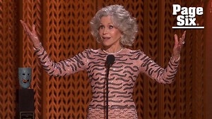 Jane Fonda declares she’s ‘not done’ in SAGs 2025 Life Achievement Award speech