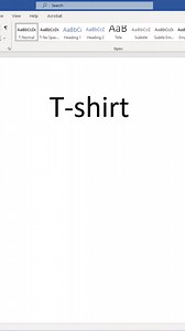 How to draw t-shirt on MS Word #mswordtutorial #mswordtips #mswordtricks #microsoftword | Time to Office