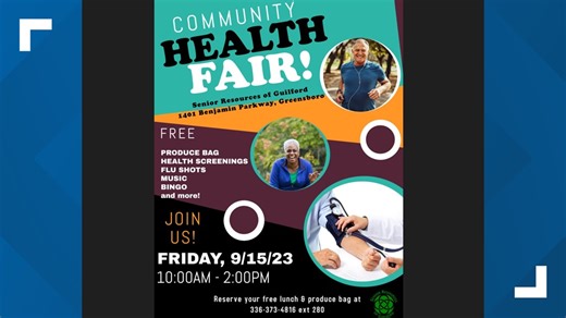 Greensboro: FREE Community Health Fair with screenings, a chair yoga class & give-aways