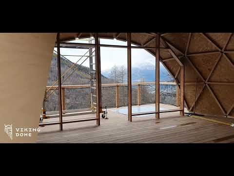 How to build Glamping Dome from VikingDome. Prefabricated ready-to-install, insulated.
