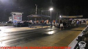 SHOOTOUT ON DA COAST 4 NINJA TURTLE FIREBIRD (NITROUS) vs PRO CHARGED CAMARO | Drag Racing Dirty South Style