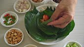 Miang kham - A royal leaf wrap appetizer - It is a traditional...