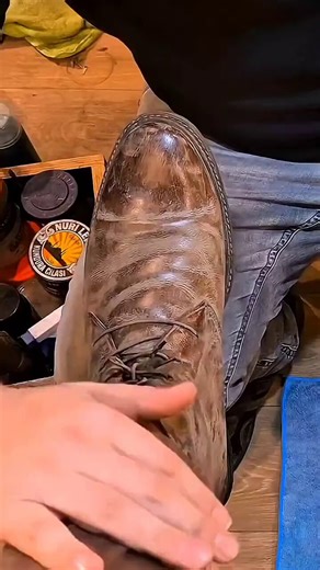 The lost art of Shoe shining… would you pay $15 to get your shoes restored like this?