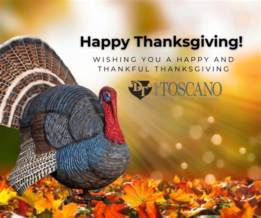 Happy Thanksgiving from all of us at Design Toscano! Wishing you all a wonderful holiday season filled with love, joy, and every blessing that life has to offer. Enjoy! 🦃🍁❤️ | Design Toscano