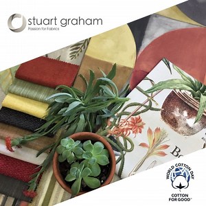 World Cotton Day is great opportunity to acknowledge the beauty and various advantages of cotton. Cotton is valued for its comfort, hypoallergenic properties, breathability and longevity. This natural fiber is also the ideal base for printing as it absorbs or adheres to ink well, giving vibrant printing results. Stuart Graham Fabrics offers a wide range of 100% Cotton printed collections. #worldcottonday #fabrics #textiles #lovedbysg #stuartgrahamfabrics #cottonfabric | Stuart Graham Fabrics
