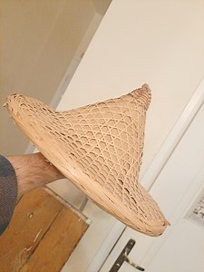 Straw Hat Made of Bamboo Leaves. - Etsy
