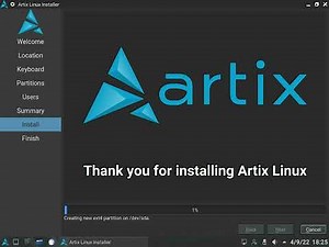 artix (GNU) Linux install