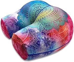 Buttress Pillow, World's Most Bootyful Pillow for All Kinds of Sleepers, Squeezers, Slappers, Face-buriers and Helps Relieve Anxiety (Colorful Design, OMG (Large))
