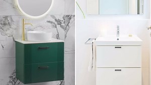 Home Expert 25 Pack Single Hole Black Cabinet Pulls - Square Drawer Handles, Modern Kitchen Cabinet Handles in Stainless Steel