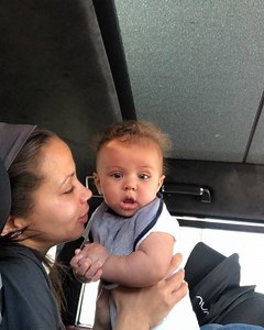 1K views · 47 reactions | Backseat chronicles 藍❤️ While waiting for daddy and Ale to come back from the store! #adriannoandmami #unstoppablefitfamily | Unstoppable FitCouple | Facebook