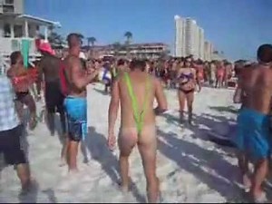 Borat Mankini at Spring Break
