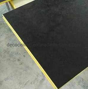 [Hot Item] Black Fireproof Fiberglass Ceiling Tiles for Sound Absorption