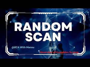 Raster Scan System || Overview of Graphics System ||@BCAwithMannu