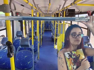 I was thighed on transport by a stranger and still came in my ass making me all creamy