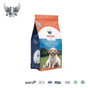 [Hot Item] Custom Printed Flat Bottom Dog Food Bag Aluminum Foil Packaging