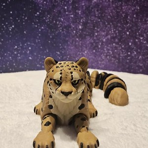 Articulated Cheetah Figurine: 3D Printed Desk Decor, Safari Animal Gift - Etsy