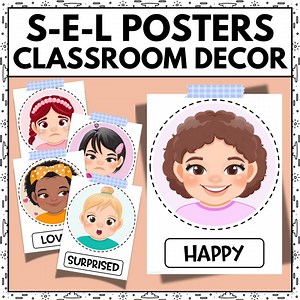 SEL Posters: Classroom Decor, Emotions Learning (PDF) - Etsy Canada