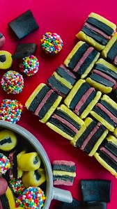 Packets? We don’t know her. 😂 These Liquorice Allsorts are 100% homemade, 200% cuter, and 300% more likely to disappear before you can show anyone. Made in the Thermomix = no fiddly faffing, just layers of childhood nostalgia stacked like sugary Lego. 🧱🍬 Black Liquorice Recipe HERE! NEED; 100 Gram dark muscovado sugar 200 Gram organic molasses 30 Gram Chefs Choice pure anise extract Extra Virgin Olive Oil (EVOO) as needed 30 Gram flavourless gelatin bloomed in 70g water 1 Teaspoon Activated C
