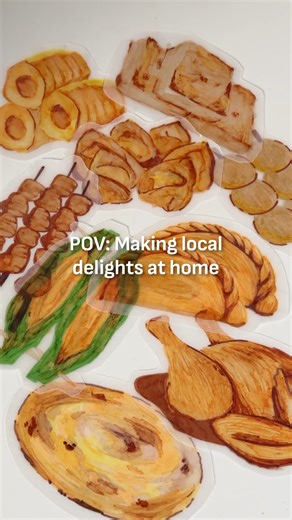 Free will and adult money = using your multifunctional air fryer (yes, it’s also an oven) to “cook” iconic local dishes - drawn and shrunk with flair. Why stick to recipes when you can cook up fun?​ ​ With 10 pre-set programs and multitask power, the Tefal Easy Fry Multifunctional Air Fryer Oven FW556 is more than an air fryer. It’s your grill, oven and pizza pro. It's a creative canvas, not just a kitchen tool.​ ​ Guess what we've "cooked"?​ 🤩 #TefalSG #shrinkydink #SG60 #NDP2025 | Tefal