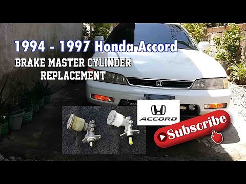 Brake Master Cylinder Replacement 1994 - 1997 Honda accord