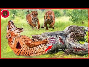 30 Moments When Hungry Pythons Swallow Big Cat Animals Mercilessly | Python Eating Big Animals