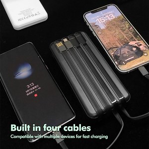 [Hot Item] Ultra Slim 20000mAh Power Banks Portable Mobile Charger Powerbank with Cables