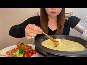 ASMR Cheese Fondue🫕 Eating Sounds😋♪