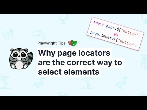 Page locators are the better way to select elements in Playwright
