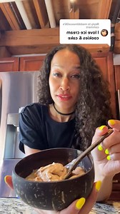 Reply to @madddmaxxx06 The best ice cream replacement! Frozen bananas , splash of plant milk, vanilla, pb, pinch of salt and don’t forget the cinnamein 🤌🏽😆 | Benson Bennomw Aitaro