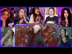 [GIRLS REACT] Gojo vs Toji | JJK S2 Ep 3 Girl Reaction Mashup
