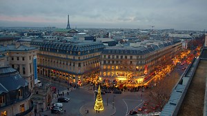Paris France Christmas Tree Illuminated At Stock Footage SBV-348575225 - Storyblocks