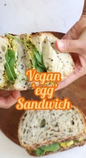 6.1K views · 5 comments |  This Vegan 'Egg' Sandwich is here to...