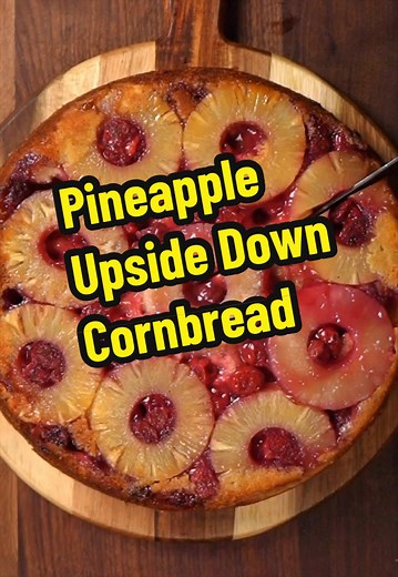 Pineapple Upside Down Cornbread Recipe