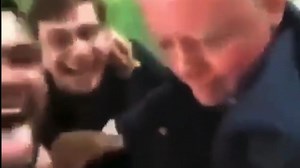 Professor Chris Whitty was grabbed by the two men but managed to get away