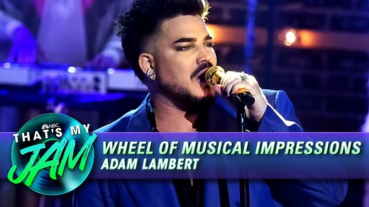 Adam Lambert sings "The Muffin Man" as Cher in Wheel of Musical Impressions! #ThatsMyJam | The Tonight Show Starring Jimmy Fallon
