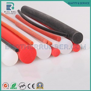 [Hot Item] Elastic Red EPDM Rubber O Ring Sponge Cord Round Foam Rubber