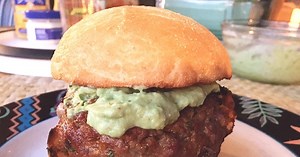 Mexican Burgers with Avocado Spread