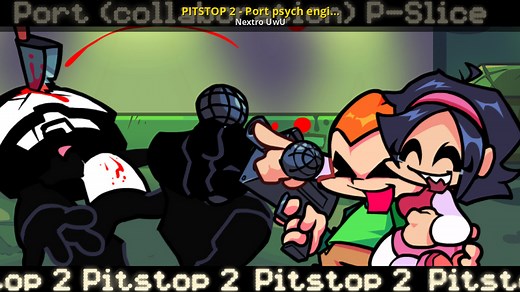 PITSTOP 2 - Port psych engine P-Slice Mod for Friday Night Funkin' | FNF Mods