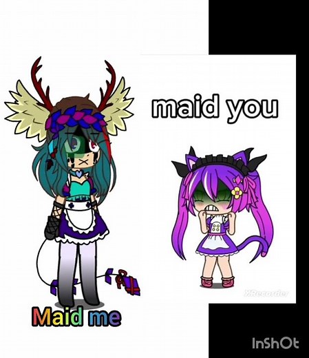 ☆{outfit battle}☆ with @QueenofGachaHeat2017 😭 #outfitbattle #gacha #gachaclub #heat