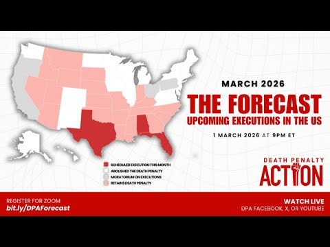 THE FORECAST: Upcoming Executions in the United States - March '26