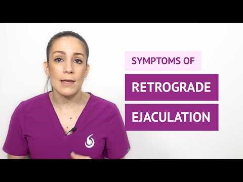 What are the symptoms of retrograde ejaculation?
