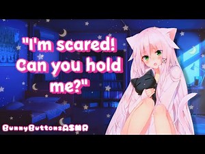[asmr] catgirl sneaks into your bed after nightmare ♡ role play | cuddles and kisses