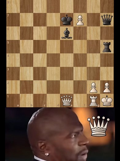 INSANE QUEEN SACRIFICE CHESS TRICK😮 #chess #endgame #chesscom