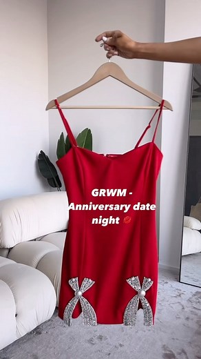2K views · 28 reactions | Big date night coming up? We have a red HOT  dress for you!! Comment LINK & we’ll DM you!! Not only is the color a showstopper, but paired with the silver rhinestone bow details…talk about a DRESS  #datenight #outfitinspo #ootd #newdress #reddress | Amazing Lace | Facebook